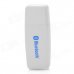 Bluetooth V2.1+ EDR Wireless Audio Receiver w/ 3.5mm Jack Cable - White Bluetooth V2.1+ EDR Wireless Audio Receiver w/ 3.5mm Jack Cable - White