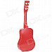 Musical Instrument Wooden 6-String Guitar - Red + Black + White