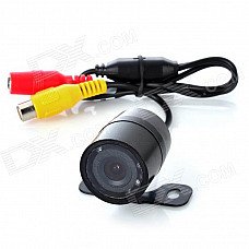 Car Wired Rear View Camera w/ 8-IR Night Vision LED Lights - Black (DC 12V) Car Wired Rear View Camera w/ 8-IR Night Vision LED Lights - Black (DC 12V)