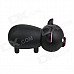 Cute Cartoon Pig Style USB 2.0 Flash Drive - Black (4GB)