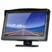 5.0" LED Display Screen Car Rear-View Stand Security Monitor - Black (480 x 234 Pixels)