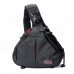 Caden K1 Professional Triangle Crossbody Shoulder Bag for DSLR Camera - Black
