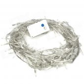 6W 100-LED 8-Mode Warm White Light Decorative Strip w/ Controller (10m / AC 220V / EU Plug)