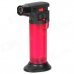 Windproof Flame Adjustable Gas Lighter w/ Stand - Deep Red + Black Windproof Flame Adjustable Gas Lighter w/ Stand - Deep Red + Black