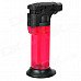 Windproof Flame Adjustable Gas Lighter w/ Stand - Deep Red + Black Windproof Flame Adjustable Gas Lighter w/ Stand - Deep Red + Black