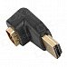 Right-Angle HDMI Male to Female Adapter - Black Right-Angle HDMI Male to Female Adapter - Black