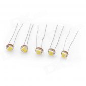 D&Z DZ-2SW 0.12W 20lm 6500K 2-SMD 3014 LED White Light Instrument Lamps - Yellow (5 PCS)