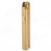 Long Strip Stainless Steel Butane Gas Lighter - Golden