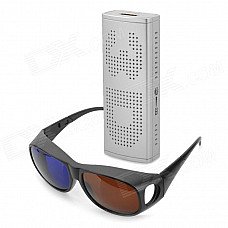 Mini 1080p HDMI 2D to 3D High-Definition Converter w/ 3D Glasses - Silver Mini 1080p HDMI 2D to 3D High-Definition Converter w/ 3D Glasses - Silver