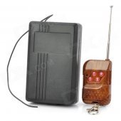 4-Channel Wireless Remote Control Switch Set - Black (AC 85~265V)