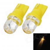 T10 1.5W 130lm LED Yellow Light Motor Steering / Instrument Light (2 PCS / 12V)
