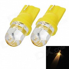 T10 1.5W 130lm LED Yellow Light Motor Steering / Instrument Light (2 PCS / 12V)