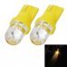T10 1.5W 130lm LED Yellow Light Motor Steering / Instrument Light (2 PCS / 12V)