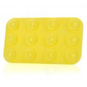 Car Sticky Silicone Anti-Slip Mat for Cell Phone - Yellow