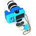 Digital Camera Style White LED Flashlight Keychains - Blue + Black (3 x AG13)