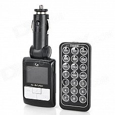 1.44" LCD Car MP3 Player FM Transmitter w/ Remote Controller / SD / TF - Black (12~24V) 1.44" LCD Car MP3 Player FM Transmitter w/ Remote Controller / SD / TF - Black (12~24V)