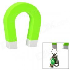 "U" Shaped ABS + Magnet Keys Hanging Toy w/ Self-Adhesive Tape - Green "U" Shaped ABS + Magnet Keys Hanging Toy w/ Self-Adhesive Tape - Green