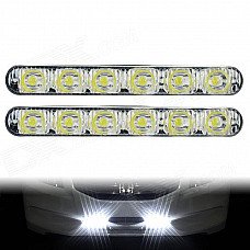 BF-D12082107X 12W 6000K 931lm 6-LED White Light Daytime Running Light for Car - (DC 12V / 2 PCS) BF-D12082107X 12W 6000K 931lm 6-LED White Light Daytime Running Light for Car - (DC 12V / 2 PCS)