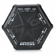 4-Port Composite/S-Video AV Media Switch Box Source Selector with IR Remote (110~240V AC) 4-Port Composite/S-Video AV Media Switch Box Source Selector with IR Remote (110~240V AC)