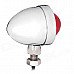 10W 1-Common Bulb Yellow Light Retro Motorcycle Steering Lamp - Silver + Red (12V / 20cm / 4 PCS)
