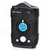 1.5'' Display Car Radar Detector w/ Car Charger - Black (12V / Russian)