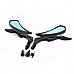 Flame Shaped Backup Rearview Mirrors for Motorcycle - Black + Blue (Pair) Flame Shaped Backup Rearview Mirrors for Motorcycle - Black + Blue (Pair)