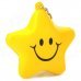 Cute Five-Pointed Star Smiley Face Style Keychain - Yellow