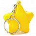 Cute Five-Pointed Star Smiley Face Style Keychain - Yellow