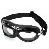 Folding Transparent PC Lens Safety Motorcycle Goggles