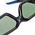 Rechargeable LCD Lens Shutter 3D Glasses for Projector - Black + Blue Rechargeable LCD Lens Shutter 3D Glasses for Projector - Black + Blue