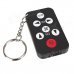 Mini Universal TV Remote Controller Keychain - Black + White + Red (1 x CR2025) Mini Universal TV Remote Controller Keychain - Black + White + Red (1 x CR2025)