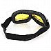 Fashion Yellow PC Lens Safety Motorcycle Goggles