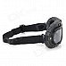 Fashion Transparent PC Lens Safety Motorcycle Goggles - Black Frame