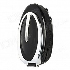 Car Vehicle Sun Visor Clip Sunglasses / Eyeglass Holder - Black + Silver