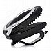 Car Vehicle Sun Visor Clip Sunglasses / Eyeglass Holder - Black + Silver