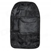 Car Seat Back Pocket-Storage Organizer Bag - Black