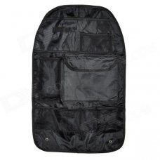 Car Seat Back Pocket-Storage Organizer Bag - Black