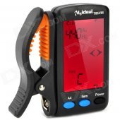 1.6" LCD Digital Chromatic Tuner w/ Clip for Violin Mandolin / Viola / Cello - Black (1 x CR2032)