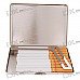 Thin Stainless Steel Cigarette Case (Holds 10)