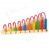 JIWANG XM-3010 1 + 1 Wooden Calculation Toy Shelf - Multicolored