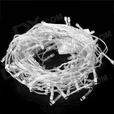 Icicle Style 8-Mode 8W 120-LED White Light Decoration Lamp - Transparent (EU Plug / AC 220V) Icicle Style 8-Mode 8W 120-LED White Light Decoration Lamp - Transparent (EU Plug / AC 220V)