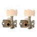 Classic Guitar String Tuning Pegs - Silver (Pair)