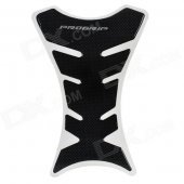Protective Fish Bone Style Motorcycle Oil Tank Sticker - Black