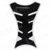 Protective Fish Bone Style Motorcycle Oil Tank Sticker - Black