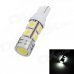 T10 4.5W 350lm 9x5050 SMD LED White Light Car Clearance / Dome / Dashboard Lamp T10 4.5W 350lm 9x5050 SMD LED White Light Car Clearance / Dome / Dashboard Lamp