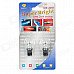 T10 1W 50lm 1-RGB LED Flashing Light Motorcycle Instrument / Fog / Steering Lamp (2 PCS / 12~14V) T10 1W 50lm 1-RGB LED Flashing Light Motorcycle Instrument / Fog / Steering Lamp (2 PCS / 12~14V)