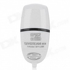 SIYOTEAM SY-U38 USB 2.0 Micro SD / TF Card Reader - White (Max. 32GB) SIYOTEAM SY-U38 USB 2.0 Micro SD / TF Card Reader - White (Max. 32GB)
