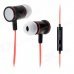 JTX JL-730 In-Ear Earphone w/ Microphone for Cell Phone - Red + Black (3.5mm-Plug / 112cm-Cable) JTX JL-730 In-Ear Earphone w/ Microphone for Cell Phone - Red + Black (3.5mm-Plug / 112cm-Cable)