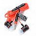 JTX JL-730 In-Ear Earphone w/ Microphone for Cell Phone - Red + Black (3.5mm-Plug / 112cm-Cable) JTX JL-730 In-Ear Earphone w/ Microphone for Cell Phone - Red + Black (3.5mm-Plug / 112cm-Cable)
