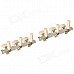 Classic Machine Heads Guitar Tuner - Silver + Beige (2 PCS)